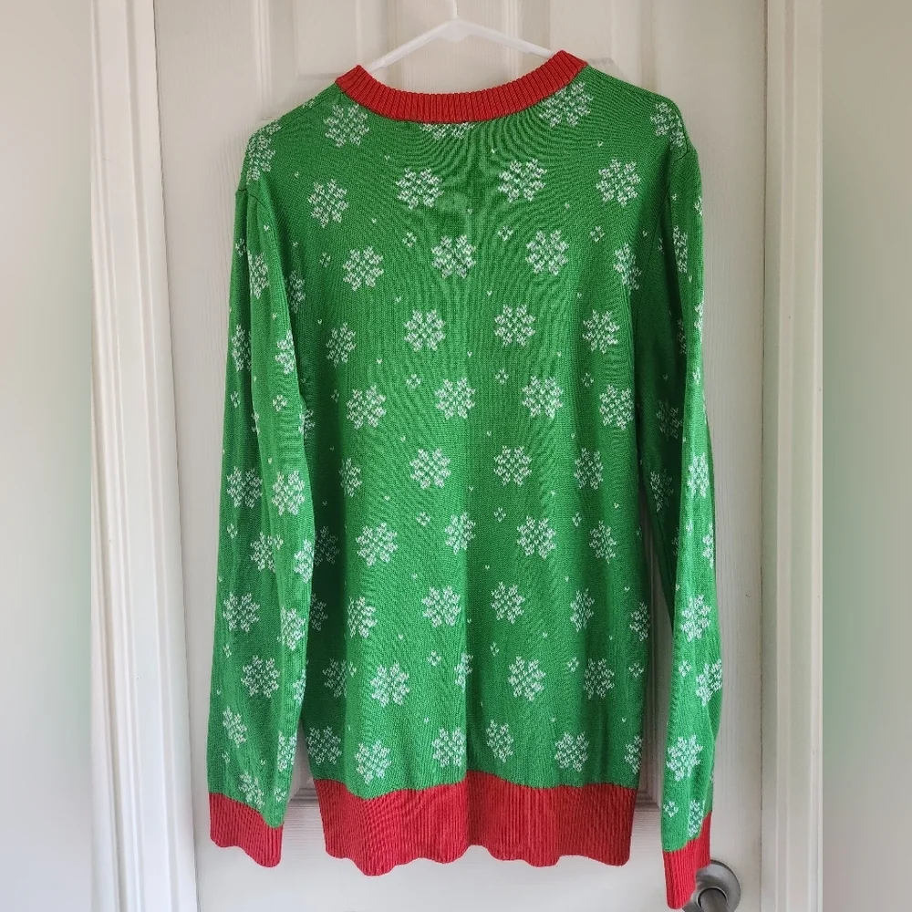 Star Wars Mandalorian Baby Yoda Grogu Knit‎ Ugly Christmas Sweater Size Large